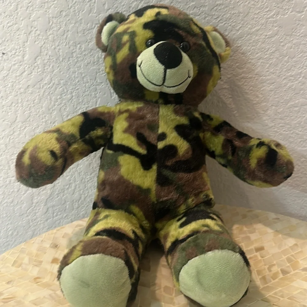 Camo teddy bear
